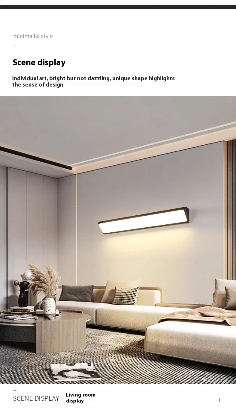 Title 2, Modern Waterproof LED Strip Wall Lamp Perfect d...