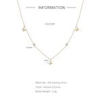 Corrente clavicular dupla para mulheres com borboleta turquesa, diamantes e design elegante, realçando o colo e o estilo. — foto 12