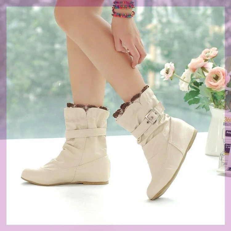 Title 2, Womens Flat Boots for Middle School Students –...