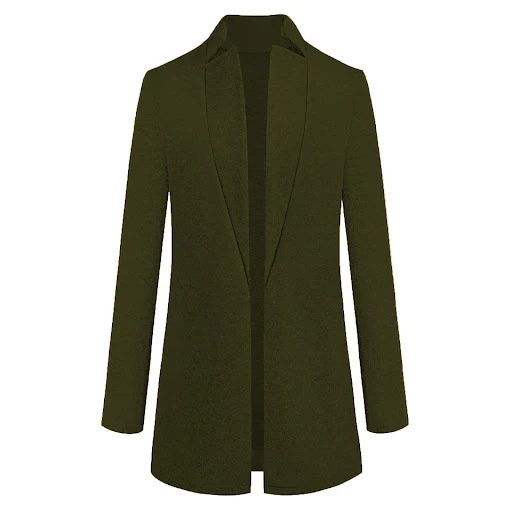 Title 21, Fashion solid color stand collar woolen coat