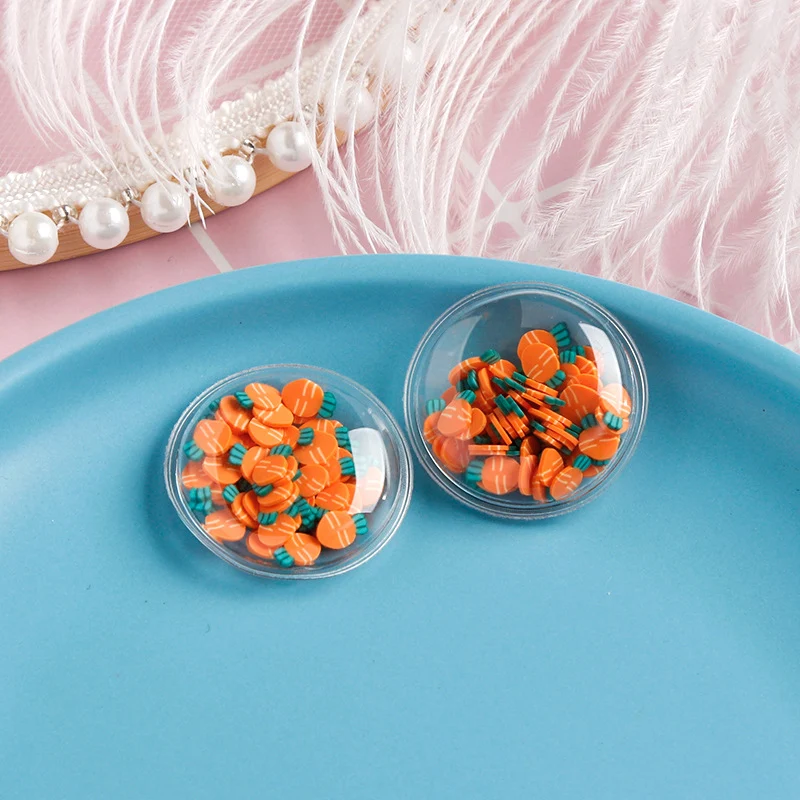 Acessórios de cabelo DIY com paetês PVC transparentes, areia movediça e frutinhas. Crie laços, presilhas e mais! — foto 8