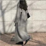 Women's over the knee thick knitted cardigan jacket, warm and stylish for winter, comfortable and versatile, perfect out — photo 4