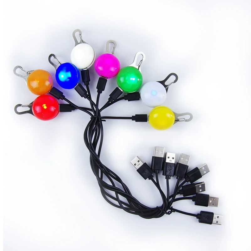 Rechargeable LED Pet Night Travel Anti-Lost Warning Light Pendant. Ensures pet safety at night. Bright, visible light fo — photo 14