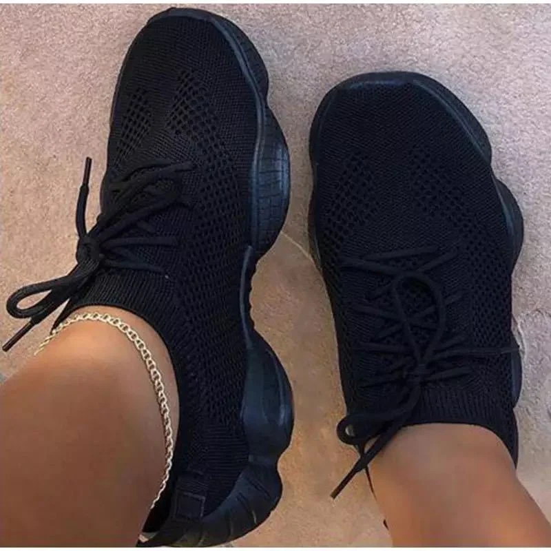 Single Lace-up Flying Shoes, Breathable Low-top Sock Shoes for everyday wear. Experience lightweight comfort and modern — photo 4