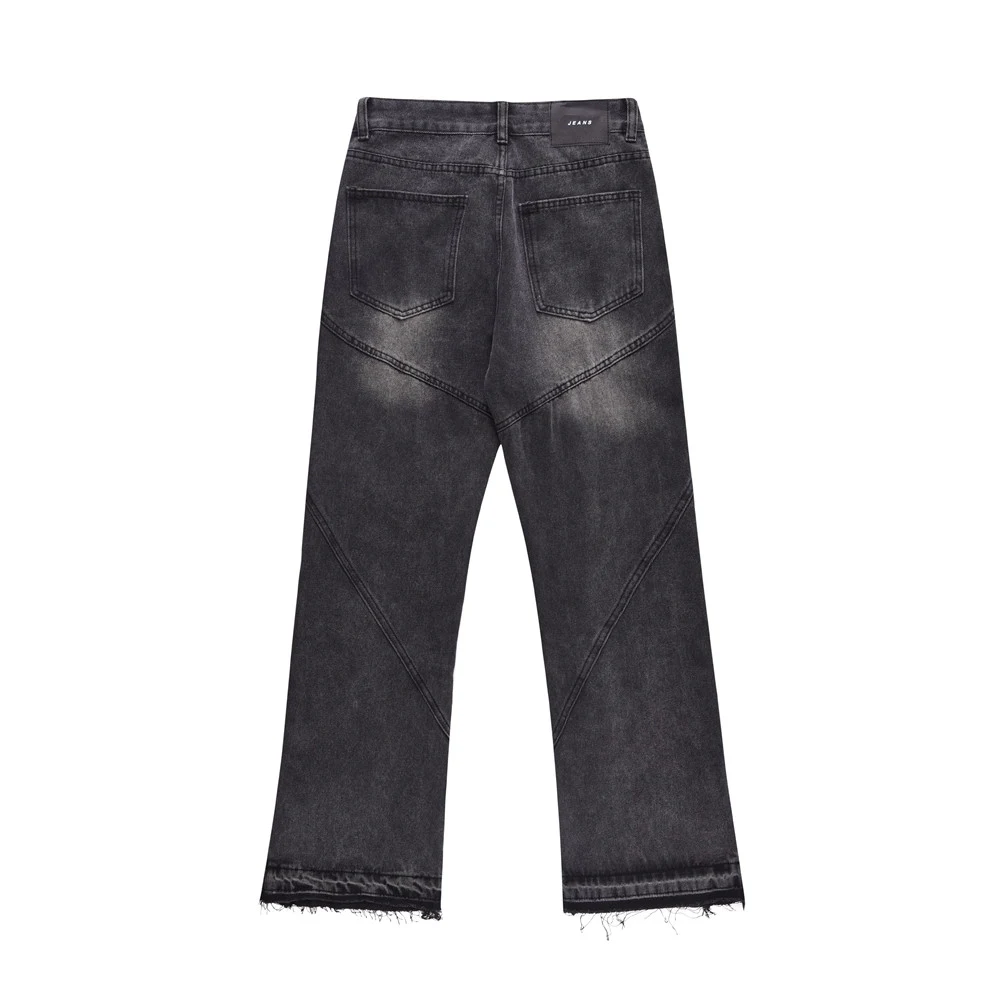 Title 7, Calça Jeans Masculina Larga Punk Desbotada Reta...