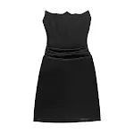 European And American Style Satin Stitching Tube Top Dress 2024 Cross-border Spring And Summer New Slim Waist Skirt — photo 3