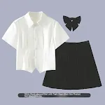 Short Sleeve And Black Dress