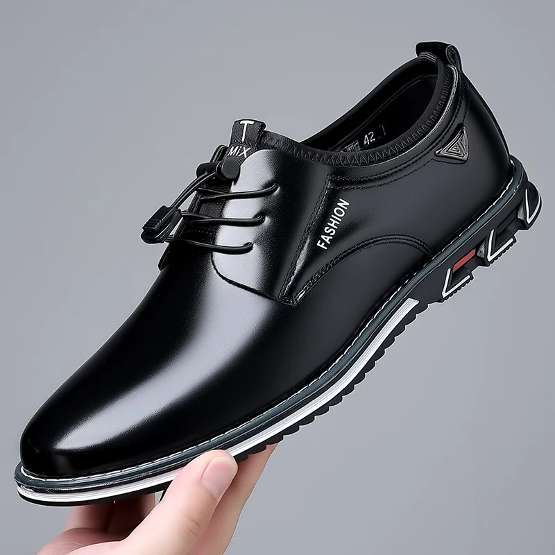 Heren casual leren schoenen in grote maten Comfortabele pasvorm en tijdloze stijl. Duurzaam leer voor dagelijks gebruik. Veelzijdig en geschikt voor elke gelegenheid. Stijlvol en comfortabel. — foto 16