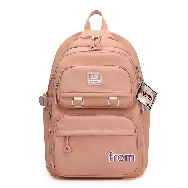Mochila Feminina de Grande Capacidade Ideal para Escola ou Viagens Espaçosa e Durável Perfeita para Livros e Itens Essenciais Conforto — foto 19
