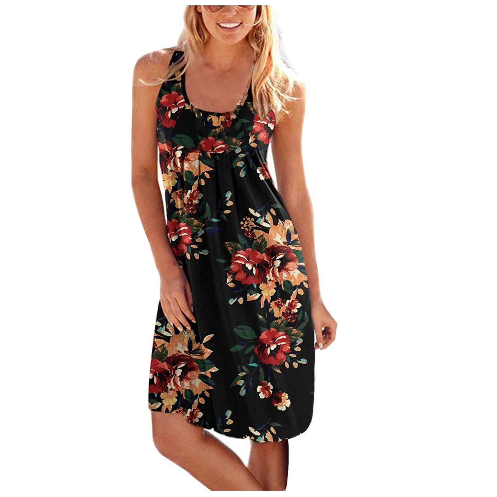Title 29, Womens Sleeveless Flower Print Dress