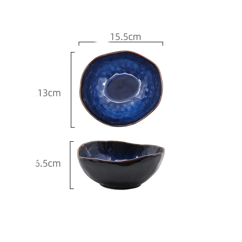 Irregular Creative Special-Shaped Ceramic Deep Bowl, Perfect for Soups, Salads and Pasta, Unique and Stylish Design for — photo 3