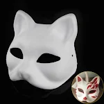 Creative Portable Handdrawn Blank Mask for Unique Designs. Perfect for personalization and creating custom masks anywher — photo 1