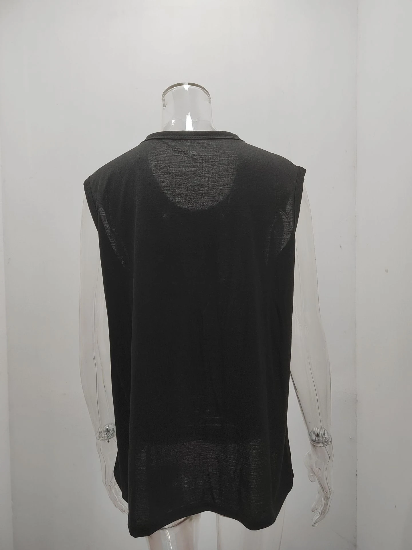Title 5, Womens Sleeveless Solid Color Casual Loose Pul...
