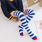 Dark blue stripes