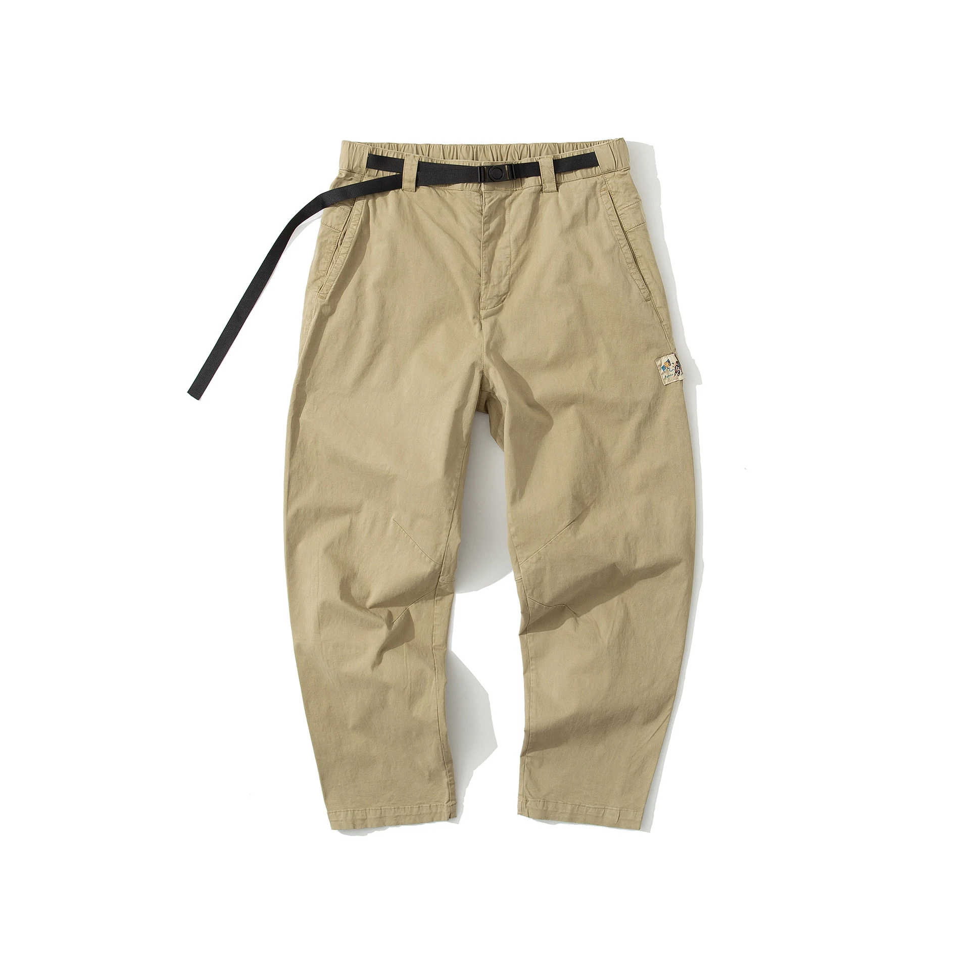 Pantaloni casual larghi a gamba larga, lavati, leggings comodi e versatili per donna, perfetti per un look rilassato e alla moda in ogni occasione. — foto 4