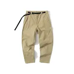 Pantaloni casual larghi a gamba larga, lavati, leggings comodi e versatili per donna, perfetti per un look rilassato e alla moda in ogni occasione. — foto 4