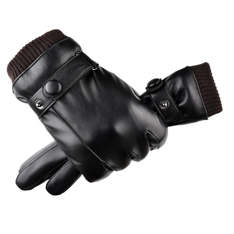 Autumn And Winter Warm Touch Screen Fleece-lined Thick Waterproof Gloves. Stay warm and use your devices comfortably in — photo 1