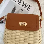 One-shoulder Crossbody Woven Bag All-match Special-interest Design Rattan. Stylish, versatile bag perfect for everyday u — photo 4