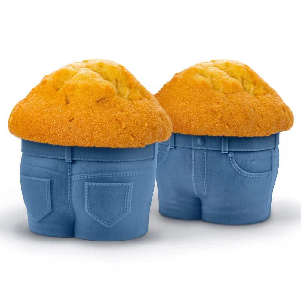 Creative Jeans Silicone Cake Mold for DIY baking, muffins, cupcakes, pudding, chocolate, and ice. Food-grade, reusable b — photo 5