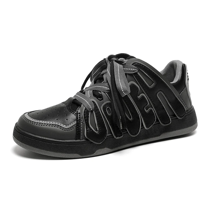 Tênis de skate de cano baixo com letras para homens e mulheres. Estilo de nicho, conforto e design para o skate e uso casual. — foto 9
