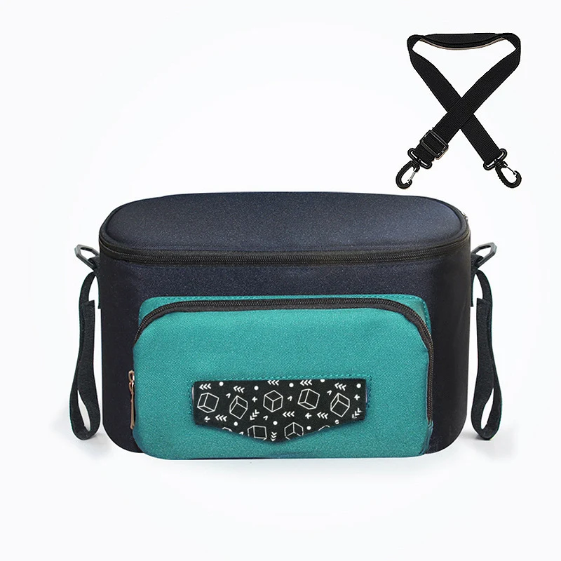 Bolsa de armazenamento para carrinho de bebê Organize tudo com praticidade. Amplo espaço, fácil instalação e ideal para passeios tranquilos. — foto 2
