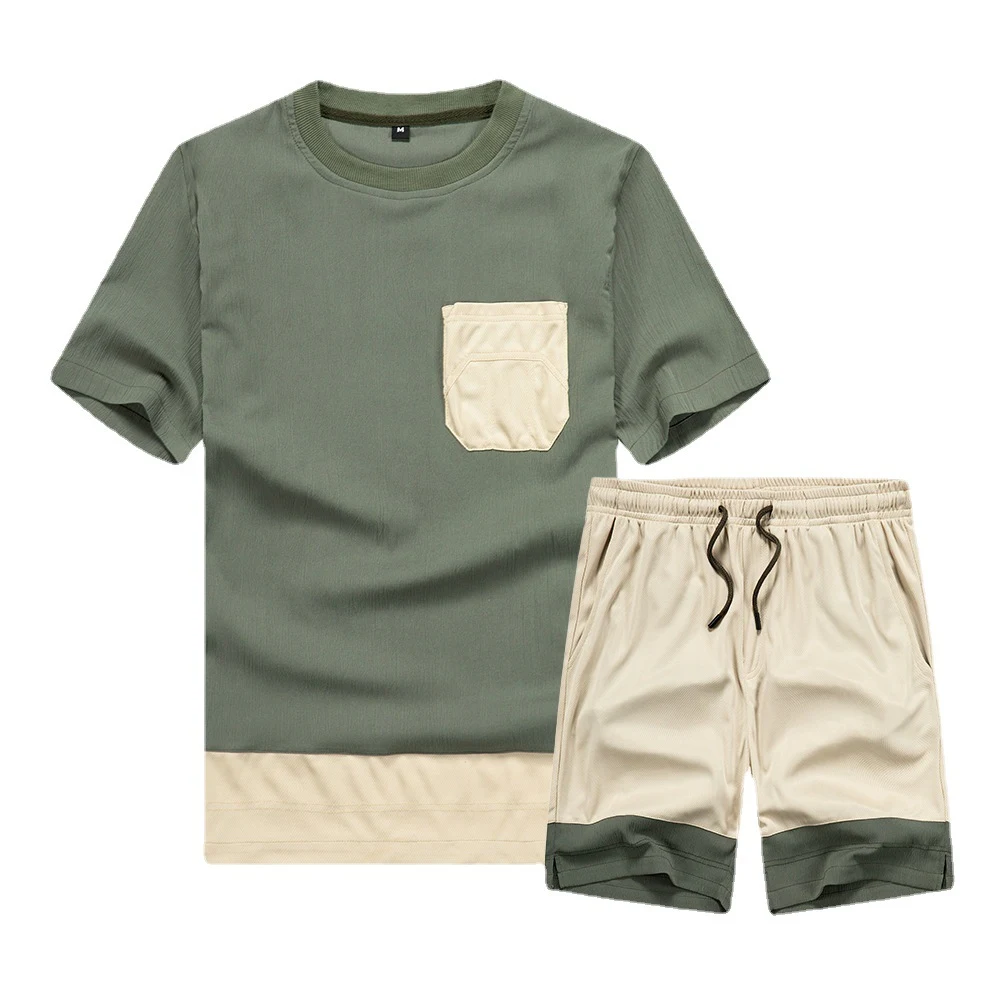 Title 2, Mens Plus Size Sports Suit with Contrast Color...