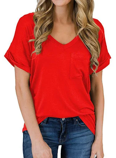 Title 8, Cotton elastic basic T-shirt for everyday comfo...