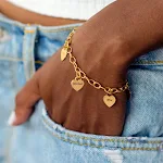 Pulseira Amor Gravada Aço Inoxidável DIY Crie sua joia personalizada. Presente perfeito e duradouro para expressar seus sentimentos e amor. — foto 1