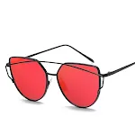 Black frame dazzling red film