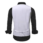 Colete de girassol bordado masculino, tamanho europeu, casaco. Adicione um toque floral e elegante ao seu guarda-roupa com este colete estiloso. — foto 3