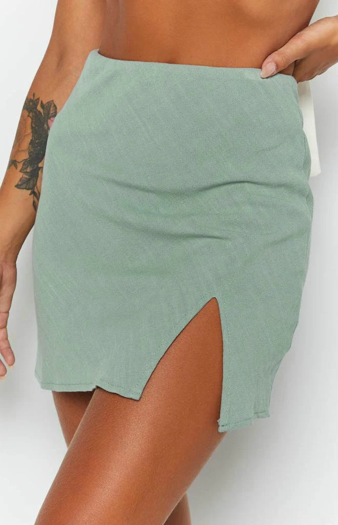 Saia Explosão Primavera-Verão Sexy Fenda Cintura Alta Zíper Mostre sua silhueta com esta saia moderna e elegante, perfeita para o verão. — foto 1