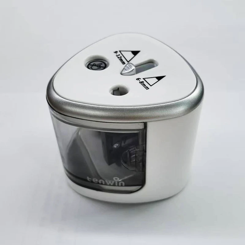 Title 13, Semi-Automatic Electric Pencil Sharpener with D...