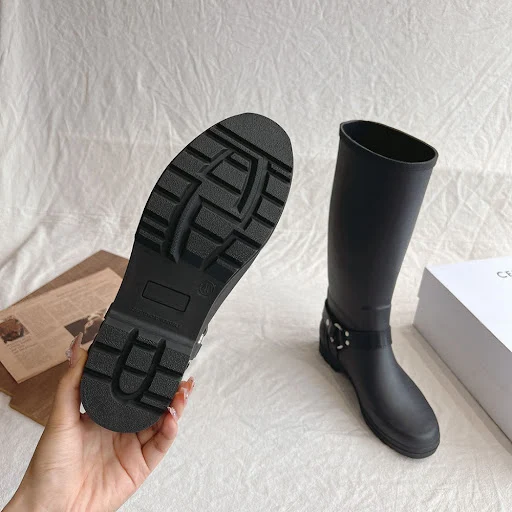 Title 7, Waterproof Below The Knee Buckle Knight Boots –...