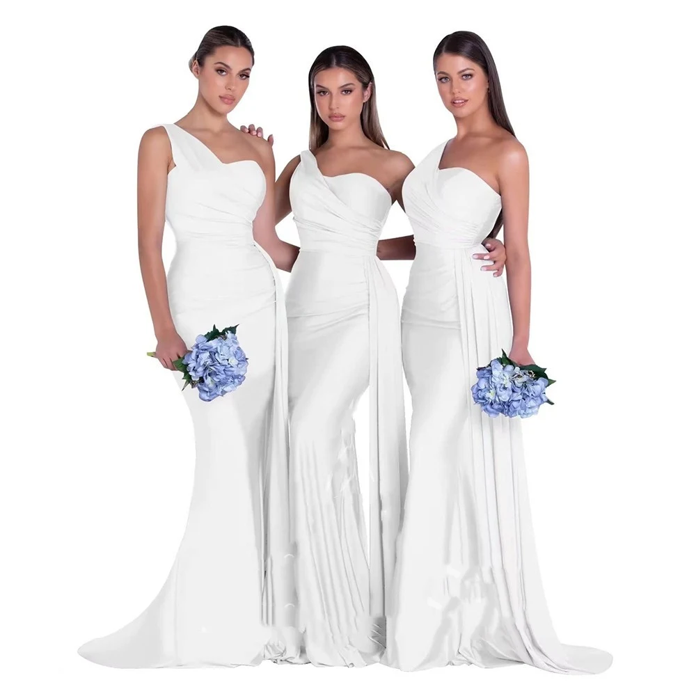 Title 2, Plus Size Fat MM Mermaid One Shoulder Elegant W...