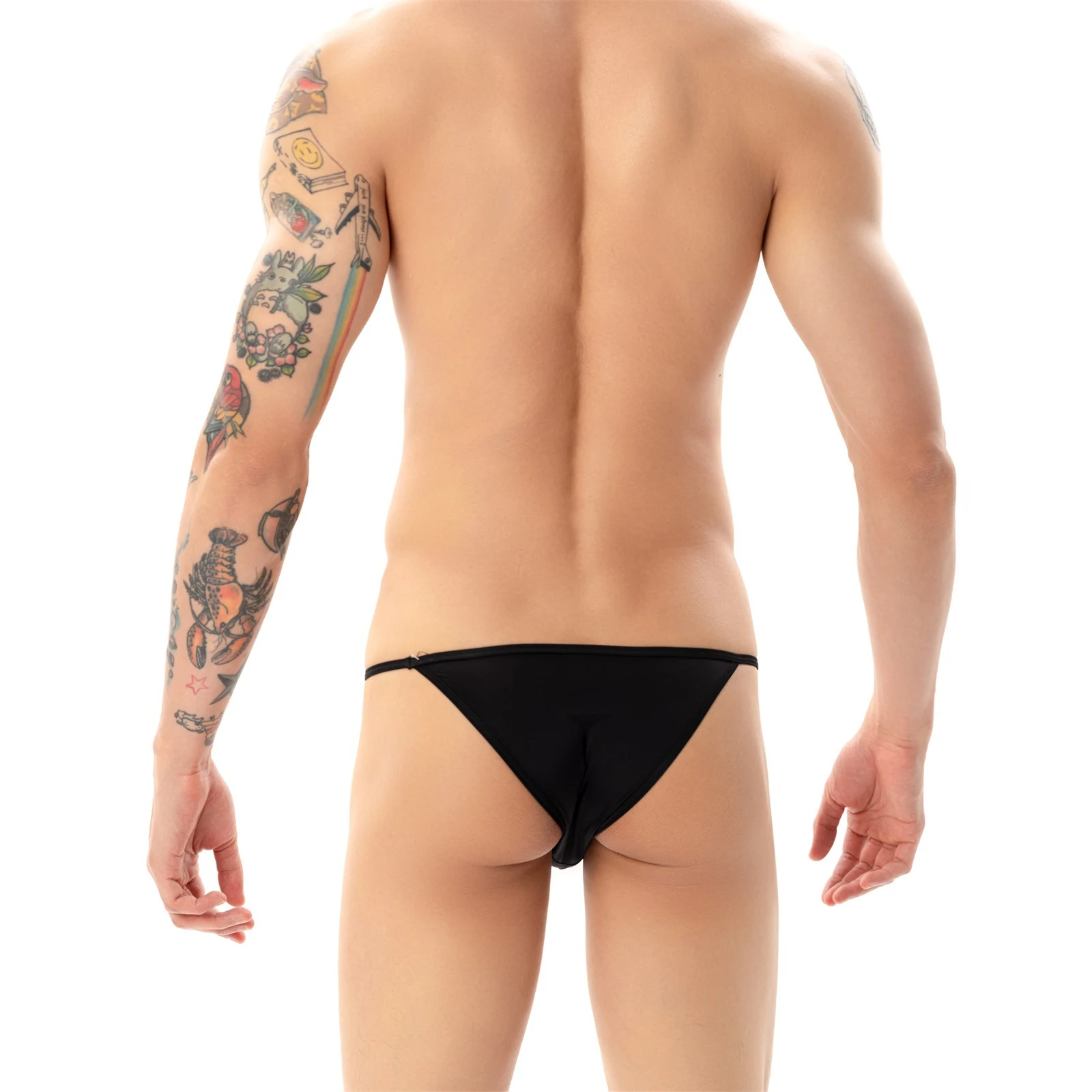 Men's Small Briefs Bikini Hip-exposed Thin Belt Underwear, Lightweight Comfort, Breathable Design, Perfect for Everyday — photo 27
