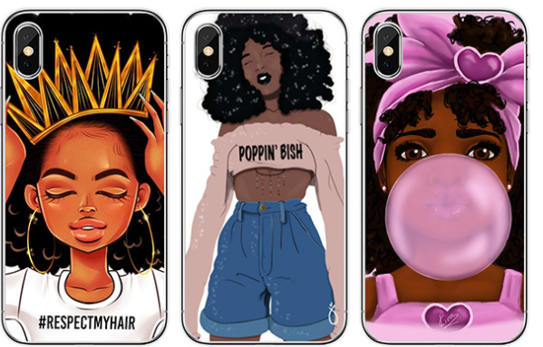 Title 4, Hand painted mobile phone case Unique artwork a...
