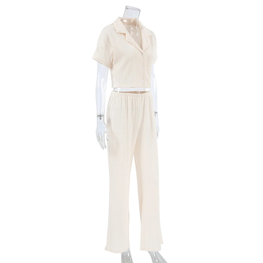 Title 3, Womens Fashionable Simple Solid Color Short-sl...