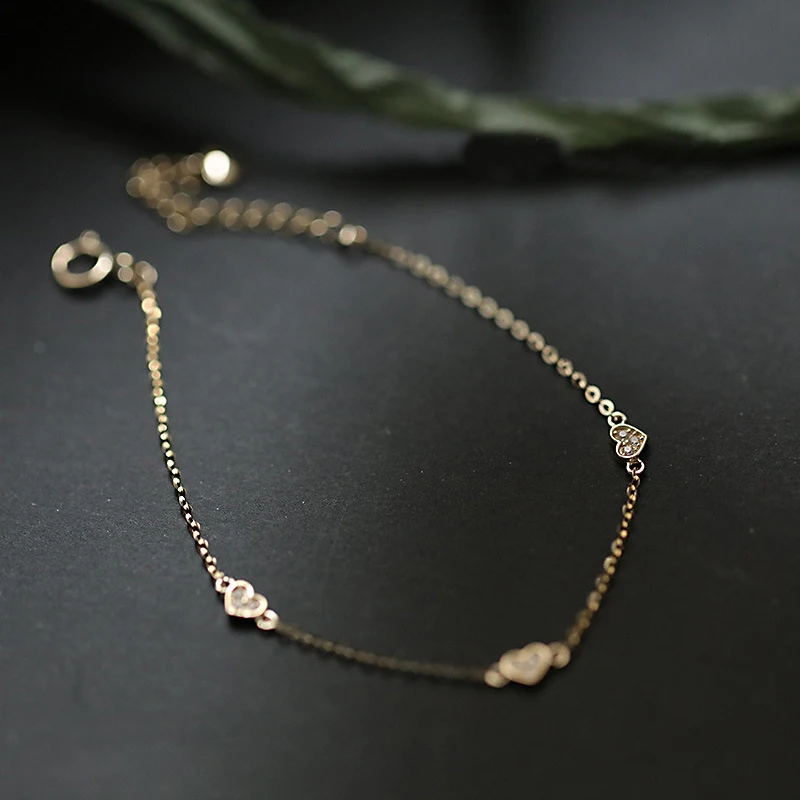 Title 6, Pulseira fina banhada a ouro 14K com prata este...