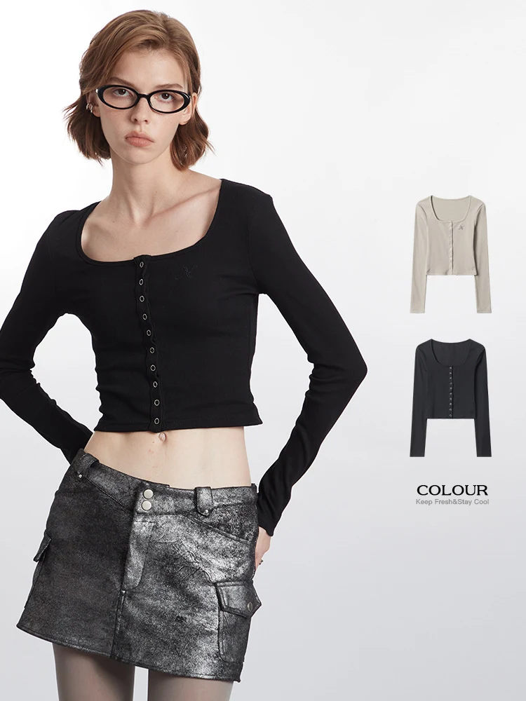 Title 4, Design Sense Niche Slim Fit afslankende top met...