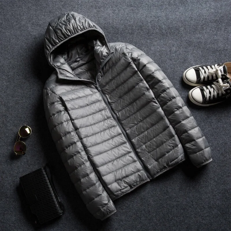 Title 2, Mens Lightweight Rain Silk Cotton Jacket Hoode...