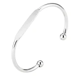 Pulseira Feminina em Formato de C com Banho Dourado Brilhante. Design Sofisticado e Elegante. Acessório Perfeito para um Look Moderno e Charmoso. — foto 6
