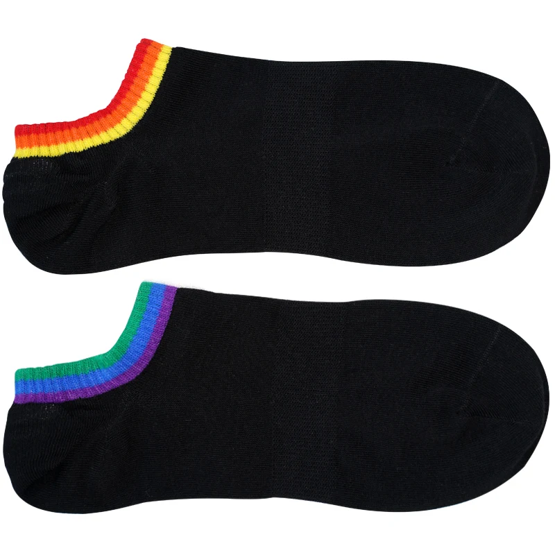 Title 3, Mens Six-color Rainbow Left And Right Feet Thi...