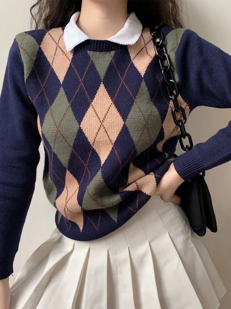 Title 1, Maglione a maniche lunghe in maglia elasticizza...