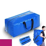 Bolsa de tecido PE de grande capacidade para mudanças, transporte e armazenamento. Resistente, espaçosa, e reutilizável, ideal para tudo. — foto 2