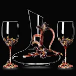 2gold iris goblets