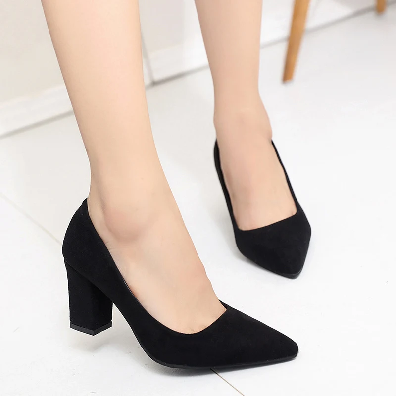 Korean Pointed Women's Shallow Mouth Shoes Stylish and comfortable footwear. Enhance your look with these elegant shoes, — photo 1