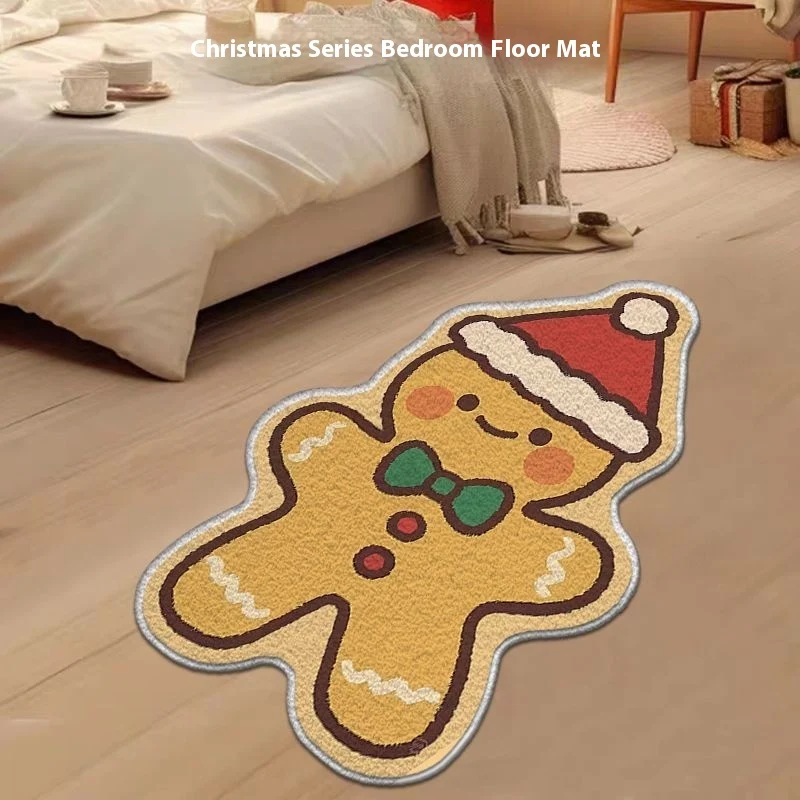 Title 12, Cartoon Christmas Tree Cashmere Carpet, Non-sli...