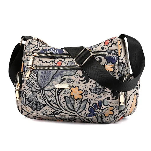 Title 7, Womens Casual Multi-Compartment Travel Messeng...