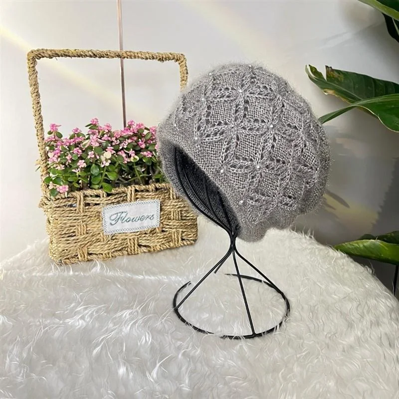 Dames Squirrel Pluche Draad Pile Hoed, zacht en warm, perfect voor de winter, ideaal als cadeau voor dames, schattig ontwerp. — foto 1