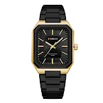 Gold Shell Black Strap